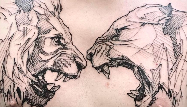 Expulsado de unas piscinas en Valladolid por lucir un león tatuado